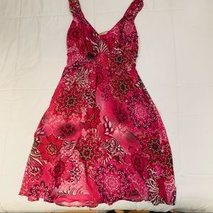 Kyra Pink Boho Dress Size Medium